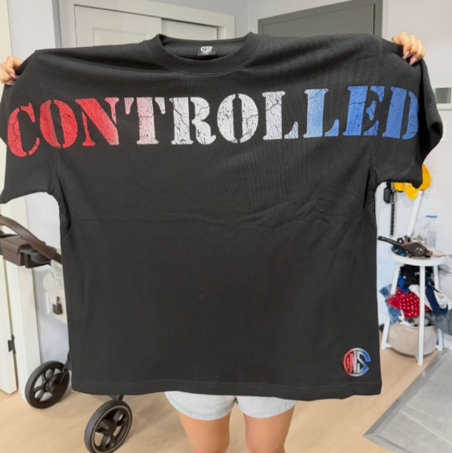 CONTROLLED - BLUE WHITE AND RED