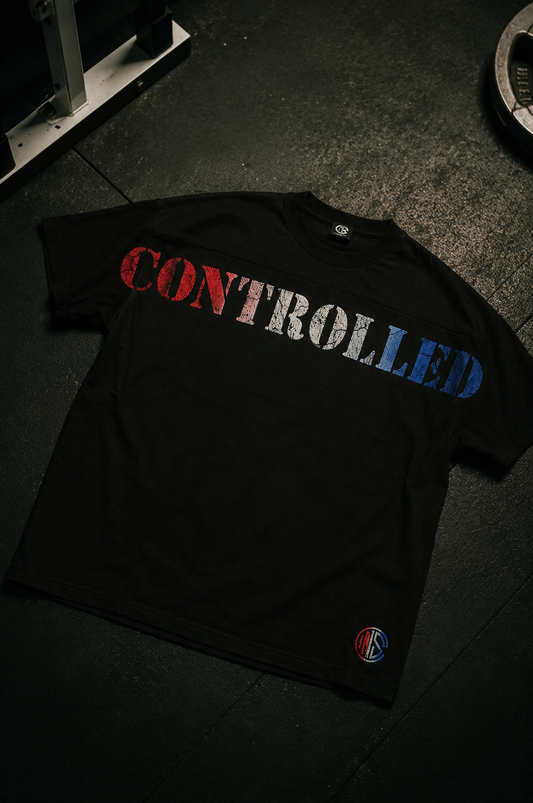 CONTROLLED - BLUE WHITE AND RED